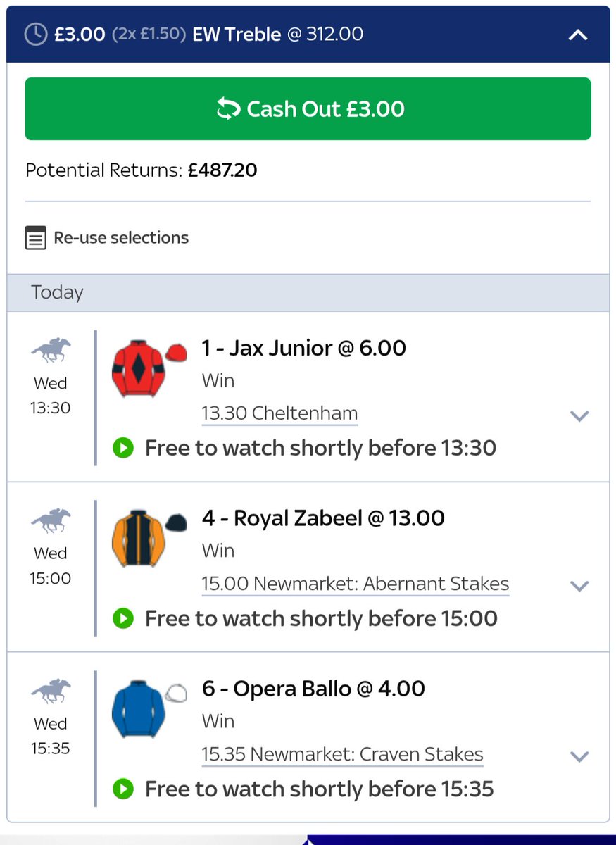 Daily longshot posted