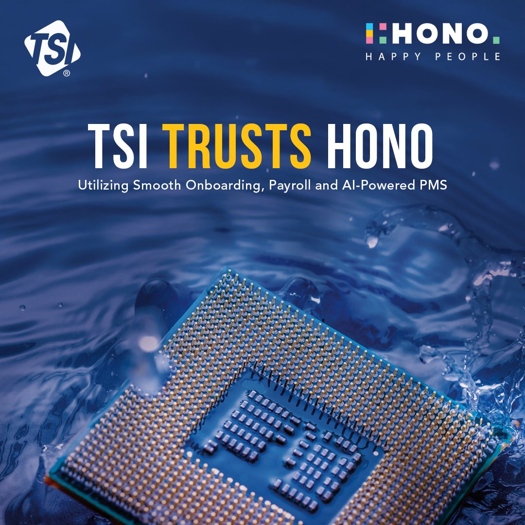 HONO Collaborates with TSI !

We're excited to announce our collaboration with TSI, an industry leader in the design and production of precision measurement instruments. Together, we’re working towards a more empowered and future-ready HCM transformation of TSI!