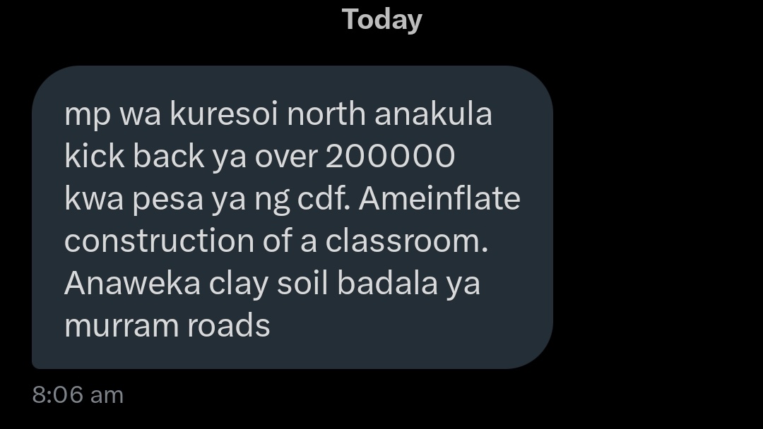 Kimuzi_'s tweet image. Scammer uyo. MP wa Kuresoi North