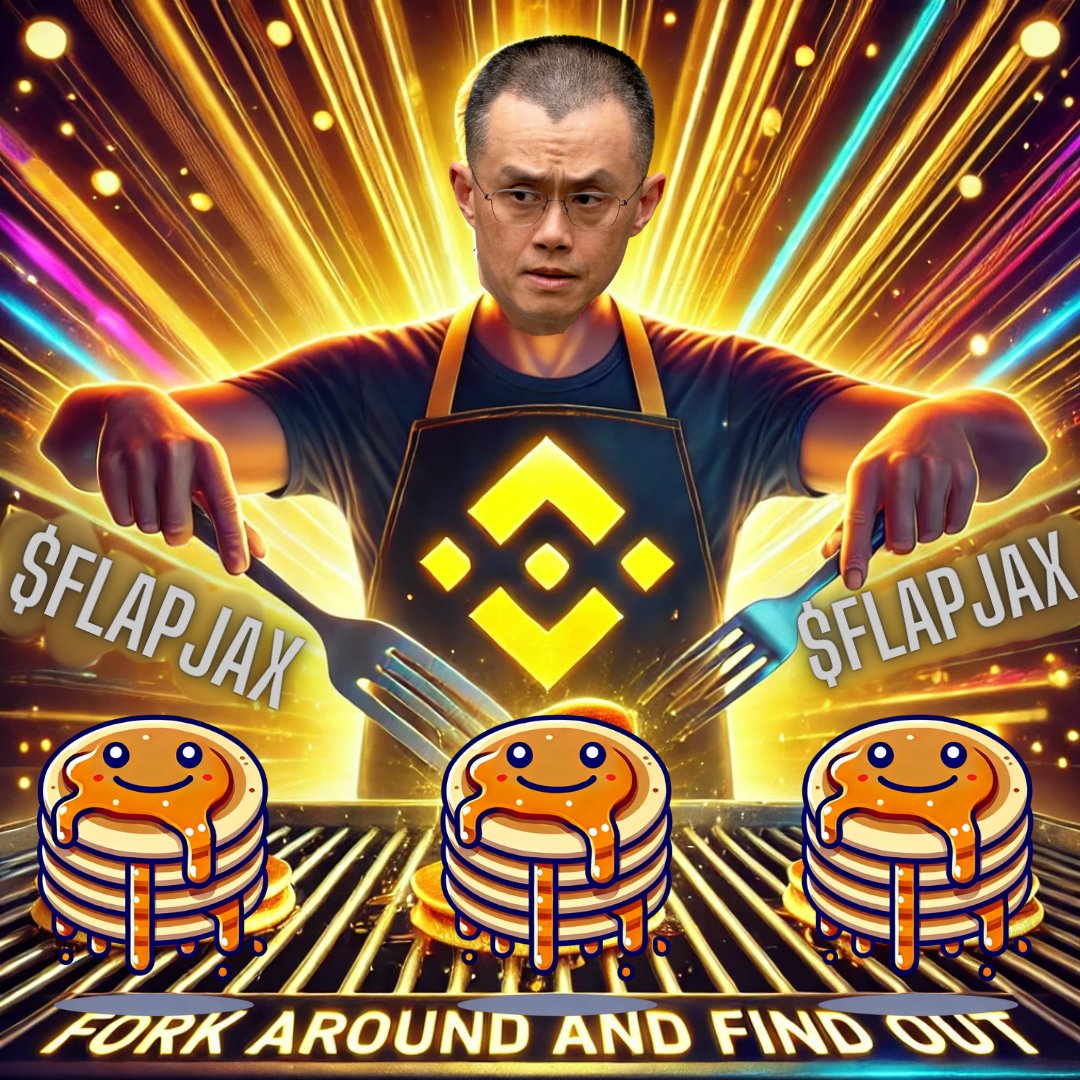 In the shadows of decentralization, forks sharpened and FUD spread like wildfire. But the Syrup Sect stands strong, spatulas raised, fighting for freedom, unity, and stacks of syrupy gains.

🥞 With a low MCAP and fair launch on #PancakeSwap, $FlapJax is the golden pancake you’ve