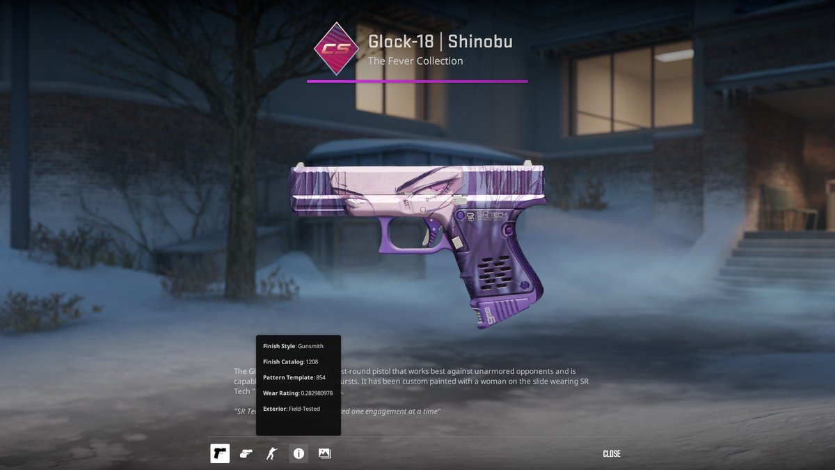Soomzyy's tweet image. 🎁 Glock-18 | Shinobu FT (16$)

✅ Follow Me &amp;amp; @NivekCS2 
✅ Like &amp;amp; Retweet
✅ Tag A Friend

⏰ Rolling In 7 Days!
