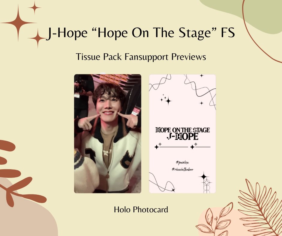 Paulxn_'s tweet photo. [Help RT]

💐 J-Hope “HOTS in SG” Tissue Pack FS

👋🏻 We will be giving away these adorable tissue packs for FREE on the concert days!

* FCFS
*Limited to 1 set per person 
——

Dates: 26 &amp; 27 April 
Time &amp; Location: TBC

cont below~ https://t.co/ryLOGRWPuX