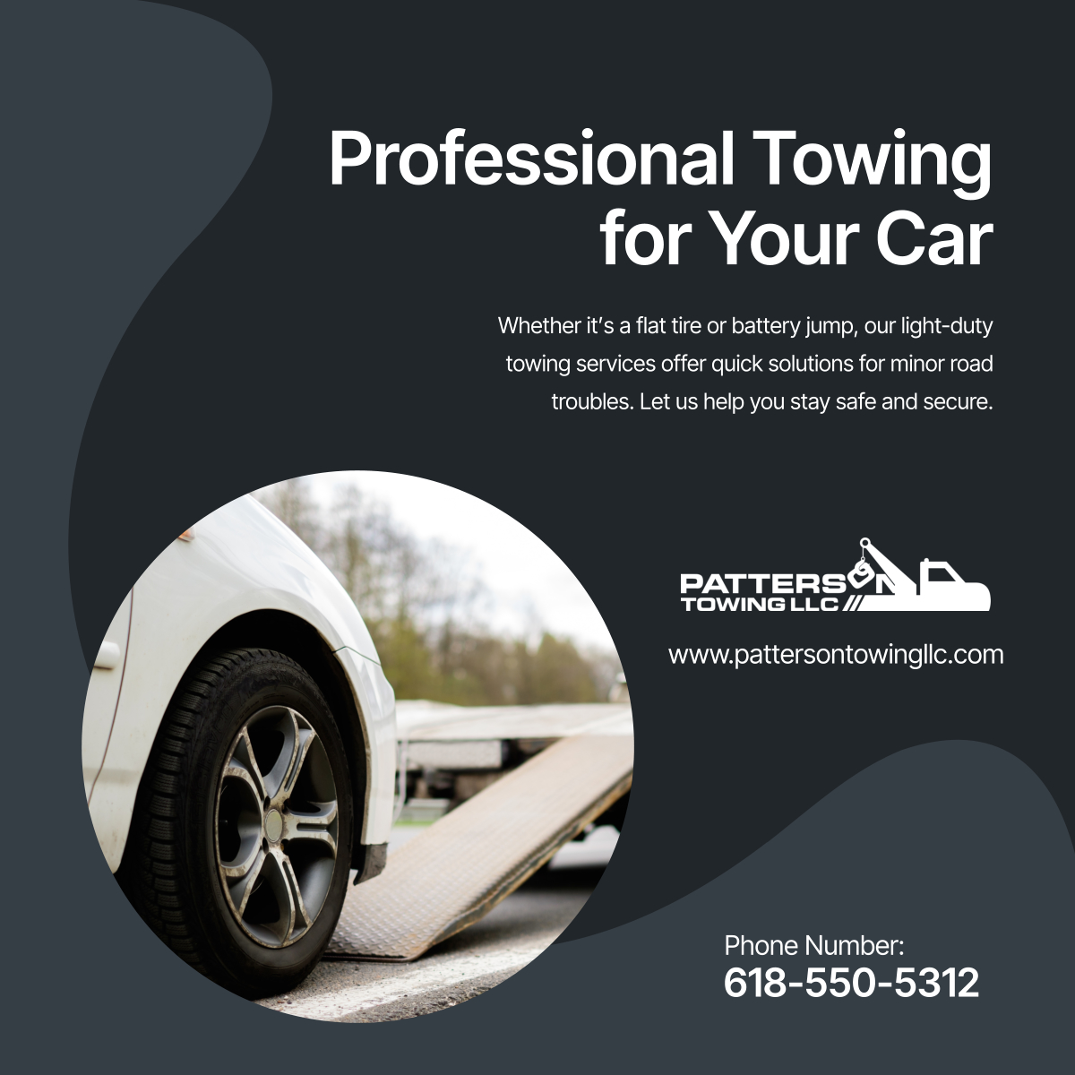 PattersonTowing's tweet photo. Stranded on the road? Our light-duty towing services are here to help with quick, safe, and reliable solutions. Call us today for assistance!

#CentrevilleIL #AffordableTowingServices #RoadsideAssistance https://t.co/uYKlTEmosj
