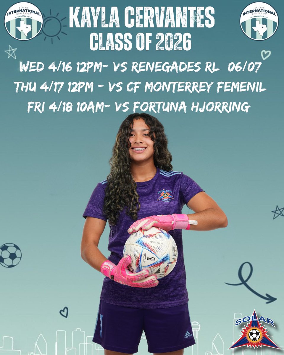 Kayla Cervantes (@1kaylacervantes) on Twitter photo Can’t wait for this week’s International Girls Cup. Come watch me play😁!
<a href="/ImYouthSoccer/">ECNL/GA/Recruiting/College Soccer</a> <a href="/ECNLgirls/">ECNL Girls</a> <a href="/ImCollegeSoccer/">College Soccer Truth ™</a> <a href="/TopDrawerSoccer/">TopDrawerSoccer</a> <a href="/PrepSoccer/">Prep Soccer ⚽️</a> <a href="/PrepSoccerTX/">Prep Soccer Texas</a> Can’t wait for this week’s International Girls Cup. Come watch me play😁!
<a href="/ImYouthSoccer/">ECNL/GA/Recruiting/College Soccer</a> <a href="/ECNLgirls/">ECNL Girls</a> <a href="/ImCollegeSoccer/">College Soccer Truth ™</a> <a href="/TopDrawerSoccer/">TopDrawerSoccer</a> <a href="/PrepSoccer/">Prep Soccer ⚽️</a> <a href="/PrepSoccerTX/">Prep Soccer Texas</a>