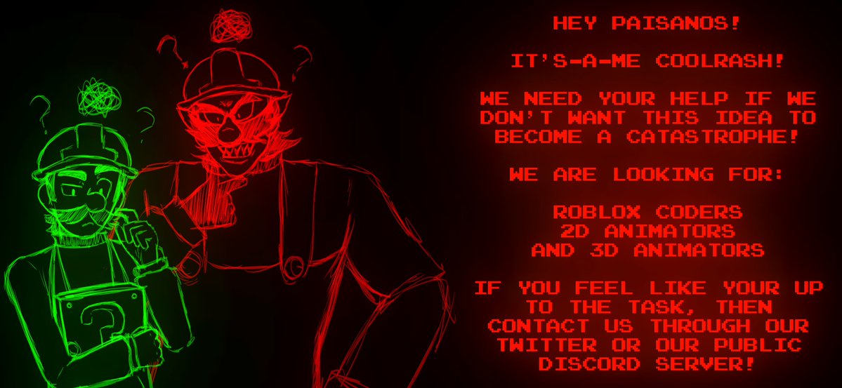 TH3CATASTROPHE's tweet image. We need YOUR help at The Catastrophes!
#TheCatastrophes #GomersGatastrophesGfGoom #horrorbrew #ROBLOX #RobloxDev #RobloxDevs