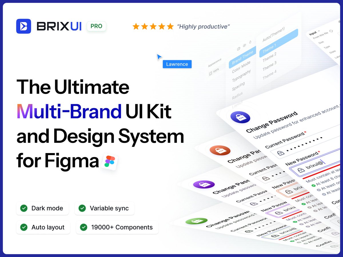 brixuidesign's tweet photo. 🚨 BrixUI V1.2 is Live!

Check it out → https://t.co/CIjaDf668r

Here’s what’s new:
✅ New components added
✅ Cleaner structure with clear guidelines
✅ Website example pages for inspiration
✅ 100+ ready-to-use app product screens
🤖 Figma AI integration coming soon! https://t.co/wjQVxQGxrK
