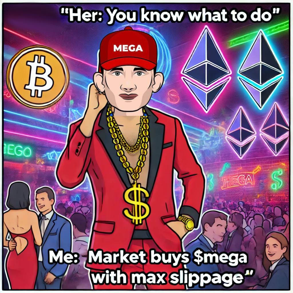 megatokenerc's tweet photo. When the market's hot and $MEGA's on your mind, go all in with max slippage!
#MakeEthGreatAgain https://t.co/7AXsP3EhlL