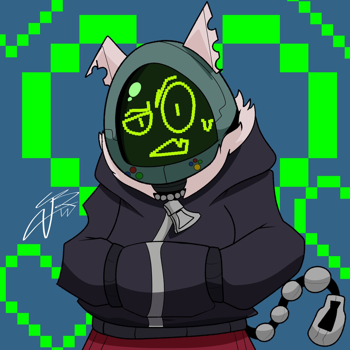 JaredRandom061's tweet photo. Un fan artsito del tamagochi incel "Gatogotchi " de @mikochan_dm2 
 
Me gusto ponerle otros colores tambien

#fanart #drawing https://t.co/Joay410oV3
