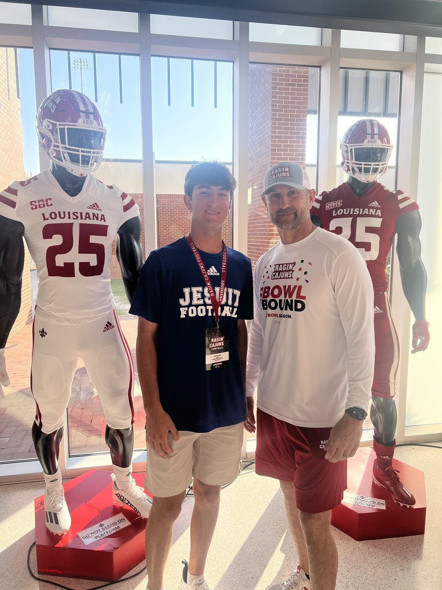 Roman Larre (@larreroman8) on Twitter photo Had a great time visiting , <a href="/ULLafayette/">University of Louisiana at Lafayette</a> spring practice today. Thanks Coach Tim Leger <a href="/leg12tim/">Tim Leger</a> for the invitation and education on the WR position, it was greatly appreciated, big things are happening at ULL, I can’t wait to see the future . <a href="/RaginCajunsFB/">Louisiana Ragin’ Cajuns® Football</a> <a href="/class2026/">Class Of 2026</a> Had a great time visiting , <a href="/ULLafayette/">University of Louisiana at Lafayette</a> spring practice today. Thanks Coach Tim Leger <a href="/leg12tim/">Tim Leger</a> for the invitation and education on the WR position, it was greatly appreciated, big things are happening at ULL, I can’t wait to see the future . <a href="/RaginCajunsFB/">Louisiana Ragin’ Cajuns® Football</a> <a href="/class2026/">Class Of 2026</a>