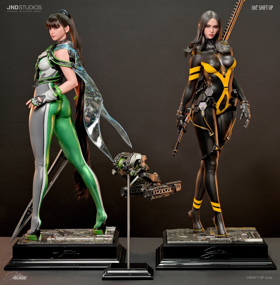 JND Studios Stellar Blade: Eve &amp; Tachy offcial pics revealed!

Pre-order on April 18th.(Fri) 12:00 KST
(jndstudios.co.kr)

Single version: Eve
Dual version: Eve &amp; Tachy &amp; Drone