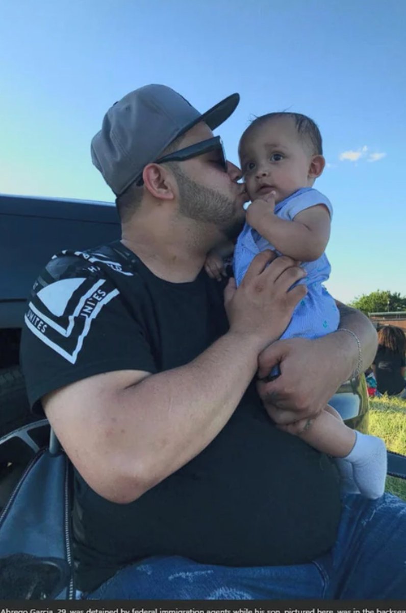 This is the boogeyman they want you to think was a hardened criminal and not just a dad trying to live his life.

They tell you he is “covered in” distinctive gang tattoos.

He’s got a star on his elbow, an autism awareness ribbon on his forearm for his son.

Meanwhile MS-13