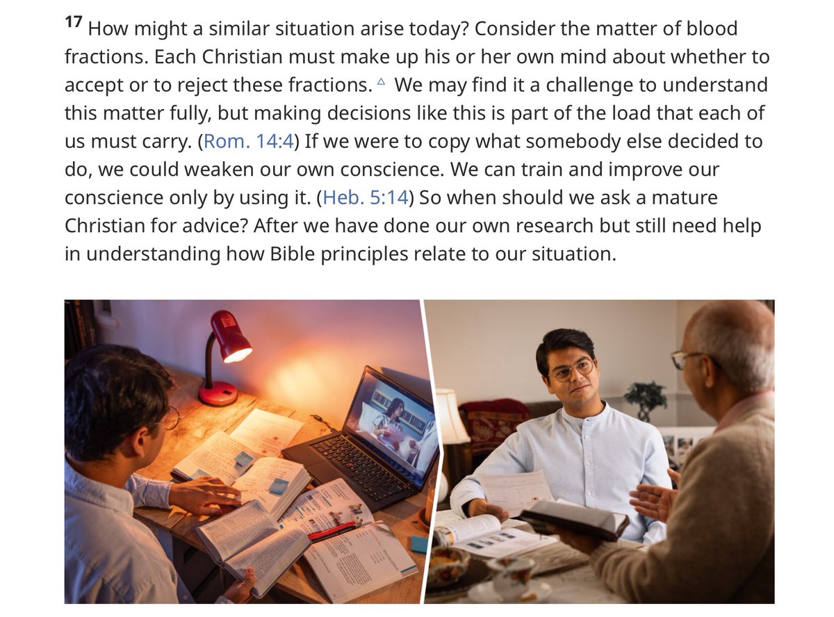 JWLEAKS_ORG's tweet photo. The governing body of Jehovah’s Witnesses have attempted to remove themselves and the Watch Tower Society from the responsibility of giving Scriptural advice on the ‘blood issue’. Note the use of the phrase “a wise person”… 

https://t.co/QfbKwQIrmW https://t.co/BnliwTE5Ae