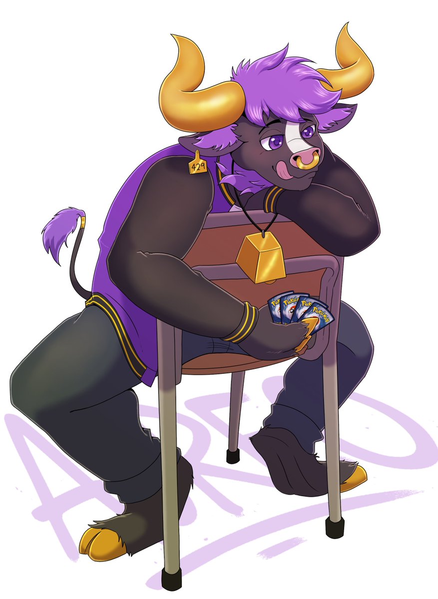 He's a geeky bull~

Fanart for <a href="/AureoBull/">Aureo Bull ✨</a>