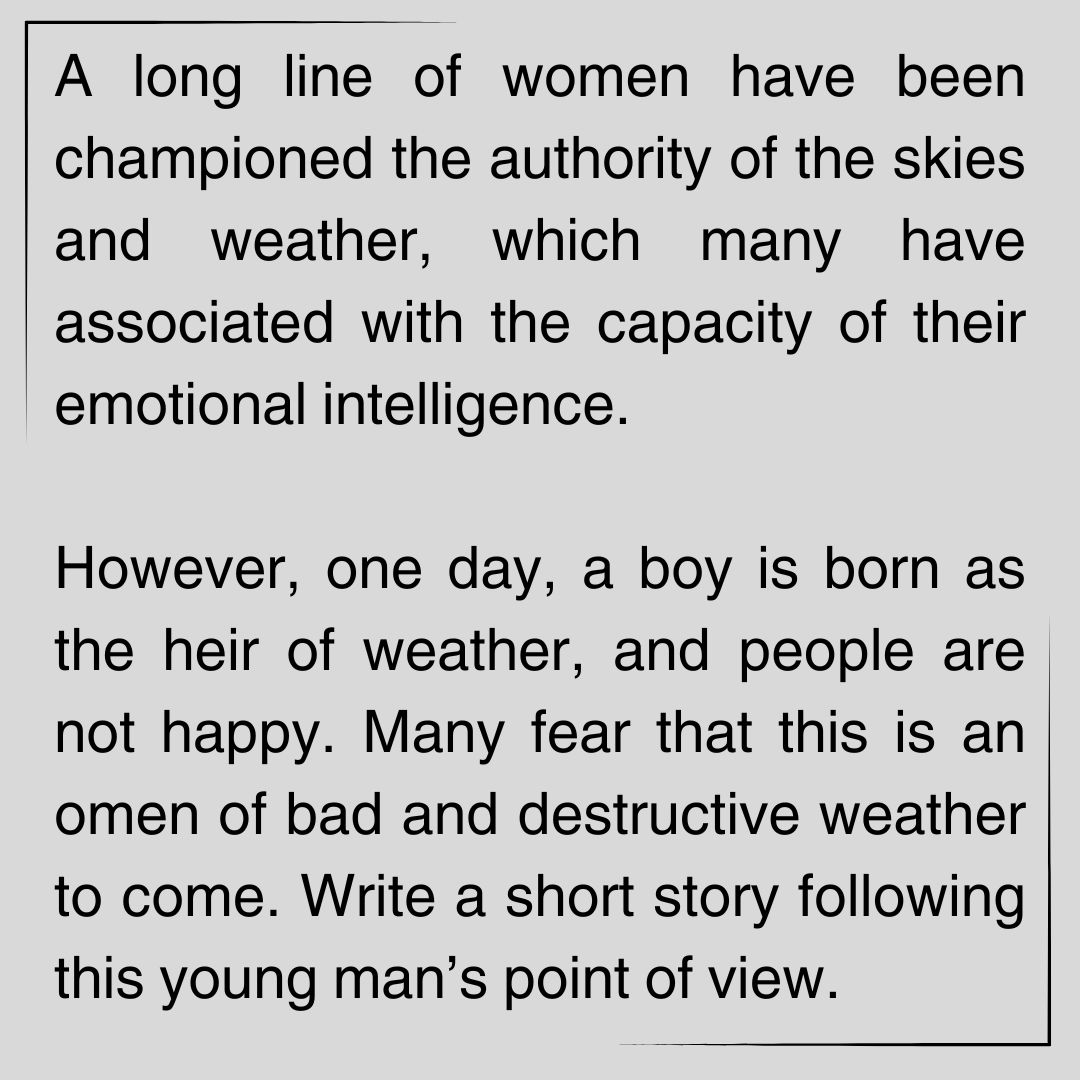 Writing Prompt #1: Writing prompts can be a fun way to get rid of writer's block, expand your own writing, and give you an outlet to express your creativity. I'll share my own short story regarding this prompt. Would love to see other's ideas as well! #writingprompt
