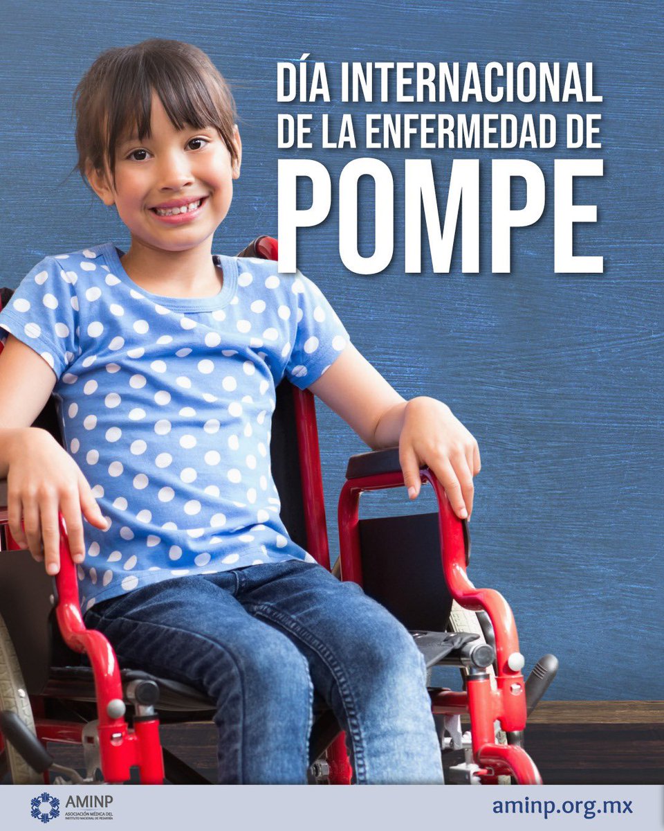 aminpmx's tweet photo. Día Internacional de la Enfermedad de Pompe 🧬 15 de abril

⚠️ Enfermedad rara que afecta los músculos y la respiración.
  🔹 Causada por acumulación de glucógeno.  🔹 Puede generar debilidad muscular progresiva.

📢 Diagnóstico temprano = mejor calidad de vida. 

#aminp #inp https://t.co/S2MPfWOZqS