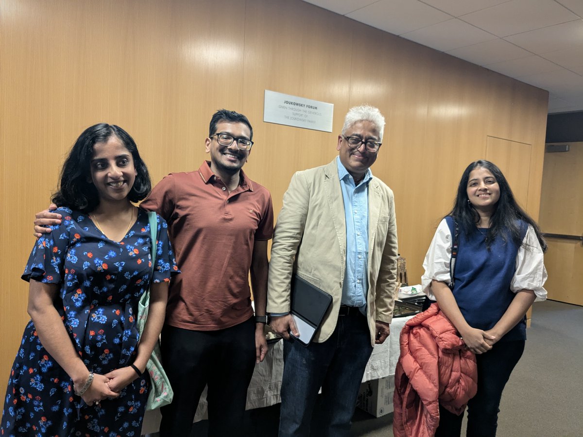 Supriya Krishnan (@supriyaarkr09) on Twitter photo Was a real treat hearing <a href="/sardesairajdeep/">Rajdeep Sardesai</a> break down the Indian elections at <a href="/SouthAsiaBrown/">Saxena Center @ Brown</a> — insightful, and sharp, as always.
P.S. The Mumbai crew showed up strong in this one 📸 Was a real treat hearing <a href="/sardesairajdeep/">Rajdeep Sardesai</a> break down the Indian elections at <a href="/SouthAsiaBrown/">Saxena Center @ Brown</a> — insightful, and sharp, as always.
P.S. The Mumbai crew showed up strong in this one 📸