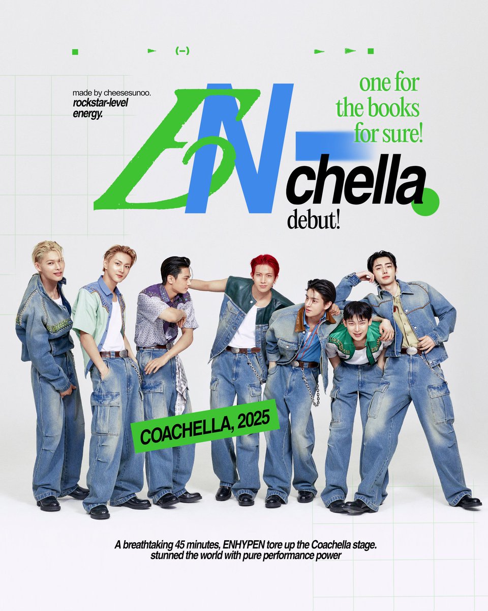 CHEESESUNOO's tweet photo. 🎸 #ENCHELLA : one for the books !

#ENHYPEN #COACHELLA2025 @ENHYPEN_members @ENHYPEN #GraphicDesign https://t.co/TdW5OyT8TQ