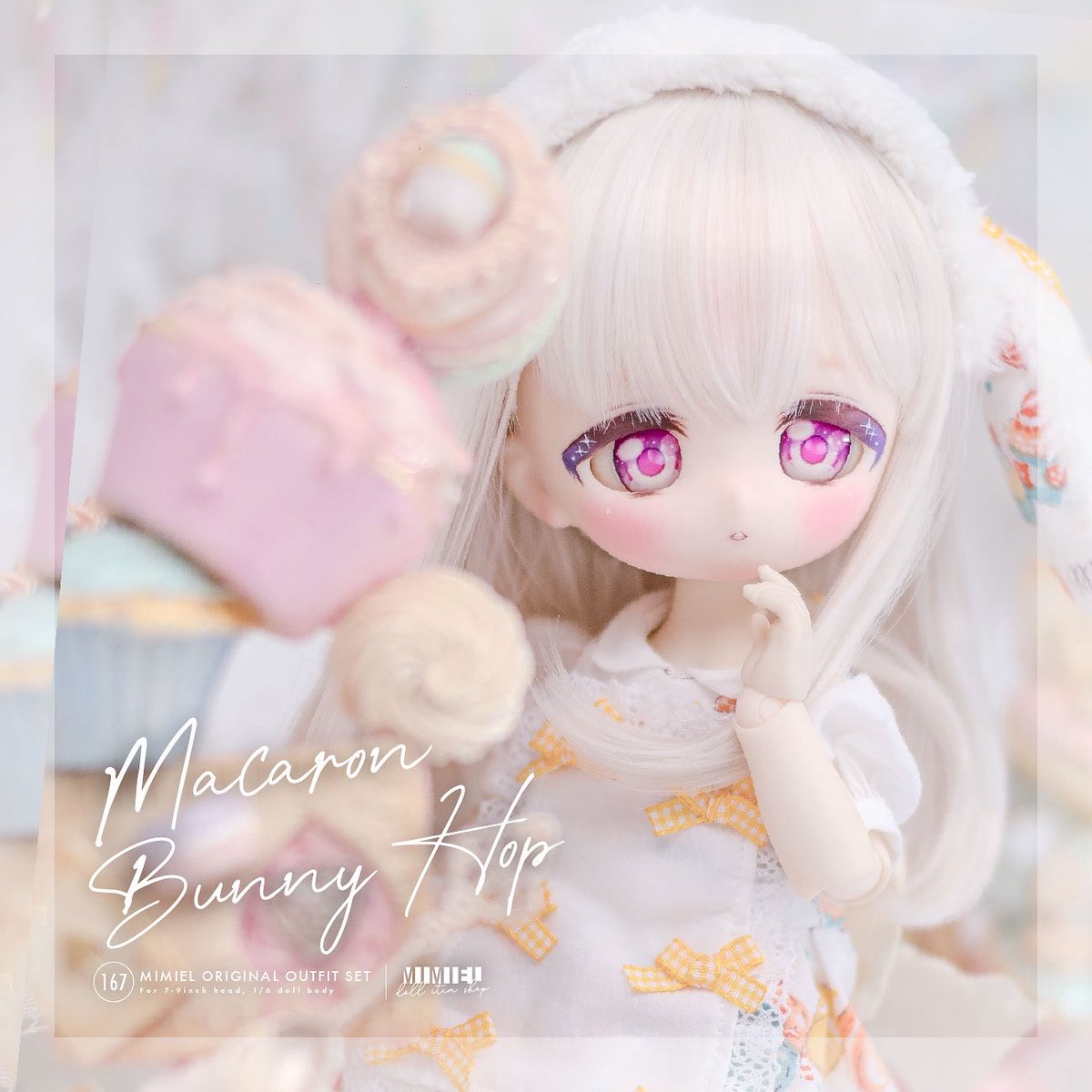 mimieldoll's tweet image. 1/6サイズのマカロンうさちゃん お洋服セット出品しました🧁

auctions.yahoo.co.jp/seller/sxsdoll

ポップなカラーのマカロン柄のお洋服と、ちょこんと可愛いロップイヤーうさぎが奏でる、わくわくした気持ちになるような お洋服セットです💛

#imomodoll #tinyfox #mimiel_doll