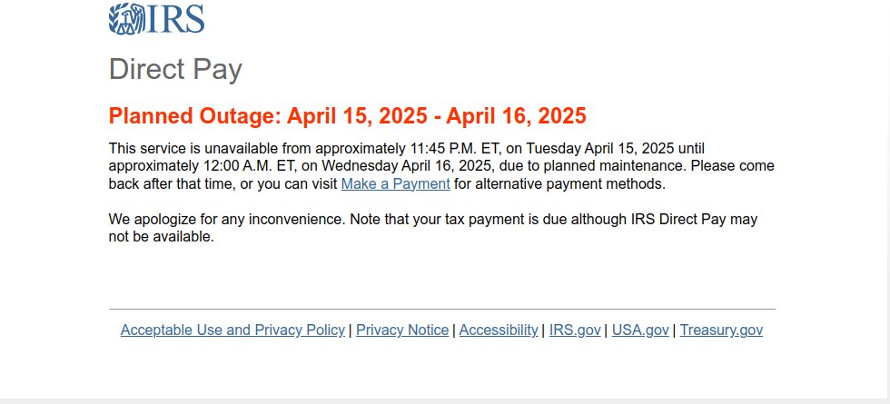 Praeluceo's tweet photo. Are you kidding IRS, @DOGE_IRS please help these poor fools. They have literally one job to do, one day a year. And they can't even accept the money they want to compel us to pay on that one day? This is beyond absurd. https://t.co/zh9BbqL7yM
