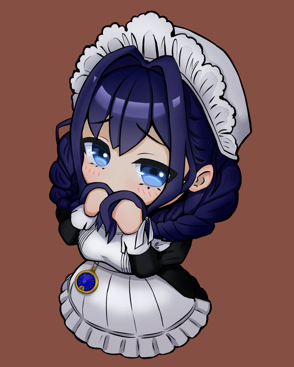 Kronii maid
#kronillust #クロニーラ