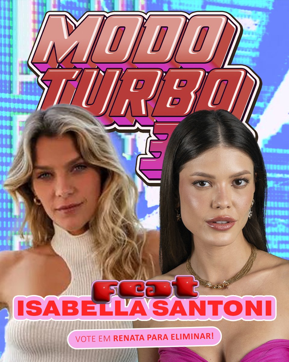 🦩 MUTIRÃO FEAT ISABELLA SANTONI🦩

🗳 A cada 50 VOTOS comente um EMOJI!

❌ O voto é para ELIMINAR, vote em RENATA

✅ Meta: 5.000 RESPOSTAS

⏰ Encerramento às 02h

▶️ VOTO ÚNICO: glo.bo/3Y0xgeo
▶️ VOTO TORCIDA: bit.ly/4cC4MO3

#TeamStrada #ForaRenata