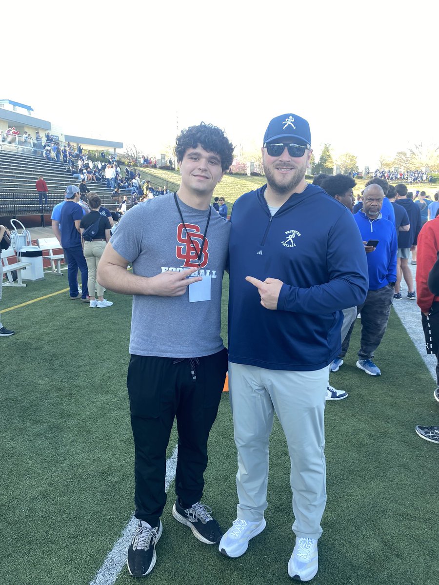 Thank you coach <a href="/Zach_Watkins/">Zach Watkins</a>, <a href="/Travis_Britz/">Travis Britz</a>, <a href="/CoachSharpWU/">Coach Ross Sharp</a>, and <a href="/IchabodFTBL/">Washburn Football</a> for the junior day invite to Washburn. Had an amazing time!