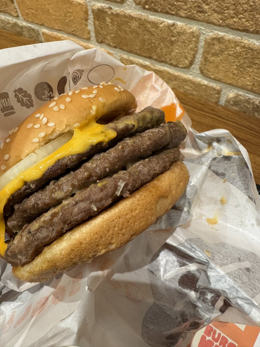 初バーガーキング！
うますぎ‼️