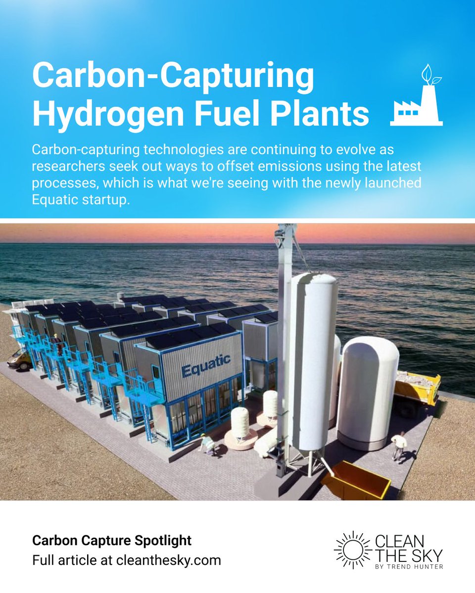 Equatic’s tech captures CO₂ from air &amp; sea, turning it into hydrogen for clean transport. 🚀🌱

With Boeing onboard for SAF, it’s scaling by 2026.

Learn more: cleanthesky.com/innovation/equ…

#CarbonCapture #CleanEnergy #SustainableFuture #HydrogenFuel