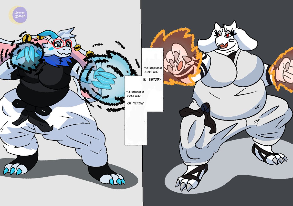 The Strongest Goat Milf of Today V.S The Strongest Goat Milf in History

Who do you think will win?
#Jjk #Atylss #undertale #goat #furryart #furryfandom #toriel #angelaflux #jujutsukaisen #furryart #jjkfanart #undertaleFanart #furry