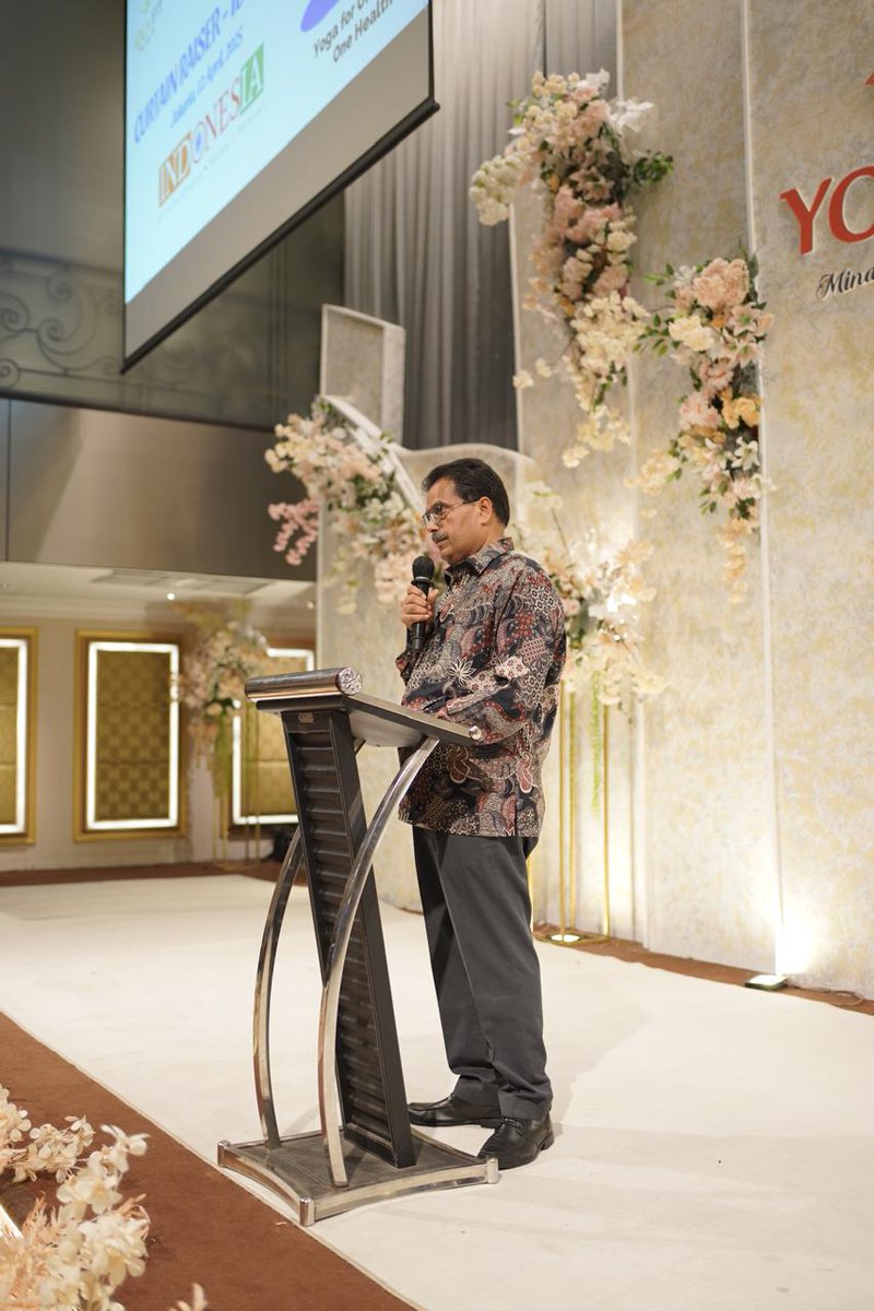 Yoga Fit Indonesia celebrated its 4th anniversary on April 12, 2025, in Jakarta and invited Shri Ram Kumar, Acting Director of JNICC.  The event also seen a vibrant Curtain Raiser to the International Day of Yoga (IDY) 2025, under the theme, “Yoga for One Earth, One Health”.