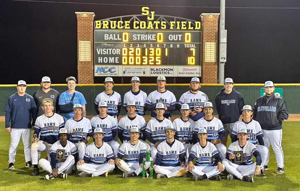 ClevelandRams's tweet photo. Cleveland defeats Wake County Home School 10-7 to win the Johnston County Easter Invitational for the 4th straight year https://t.co/DKzGNmGXOh