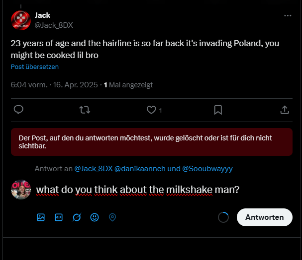 Hes such a stupid idiot hahaha @Jack_8DX  behaving like annother person and immediately answering with his main account even tho I was chatting with his fake account. How fast can u expose urself