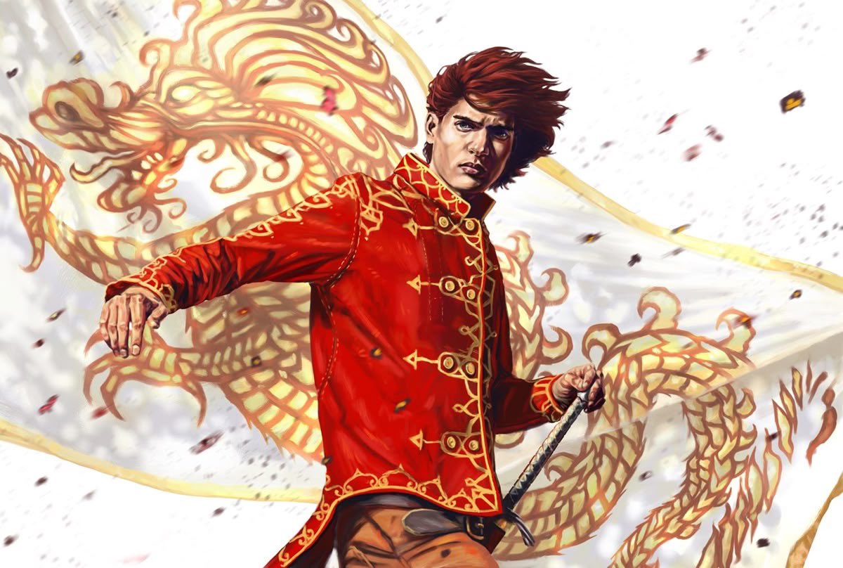 “Dos veces será marcado,
Dos veces para vivir y dos veces para morir.
Una vez la garza, para señalar su camino.
Dos veces la garza, para darle su verdadero nombre.
Una vez el dragón, para el recuerdo perdido.
Dos veces el dragón, por el precio que ha de pagar”.