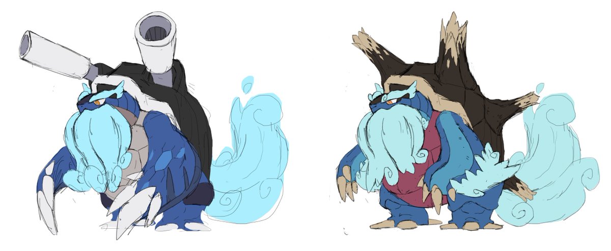 Progress from today's stream! I like them both for different reasons.