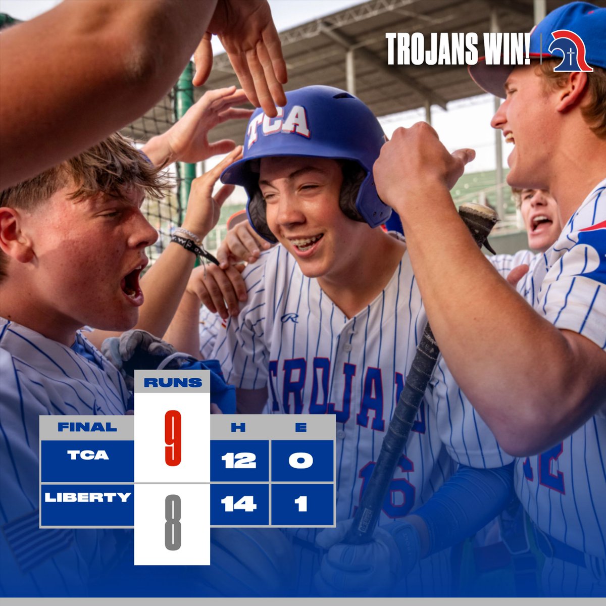 TCA Addison Sports (@tca_addison) on Twitter photo ๐๐๐ซ๐. ๐๐จ๐ฆ๐. ๐๐ก๐. ๐๐๐๐๐๐๐ โผ๏ธ ๐
Baseball extends its winning streak to four games following a gritty win over top-ranked Liberty Christian!
Sloan Nelson (game-high 3 RBI) drives in Jonathan Cook for the walk-off win. We run it back again on Thursday in the ๐๐๐ซ๐. ๐๐จ๐ฆ๐. ๐๐ก๐. ๐๐๐๐๐๐๐ โผ๏ธ ๐
Baseball extends its winning streak to four games following a gritty win over top-ranked Liberty Christian!
Sloan Nelson (game-high 3 RBI) drives in Jonathan Cook for the walk-off win. We run it back again on Thursday in the