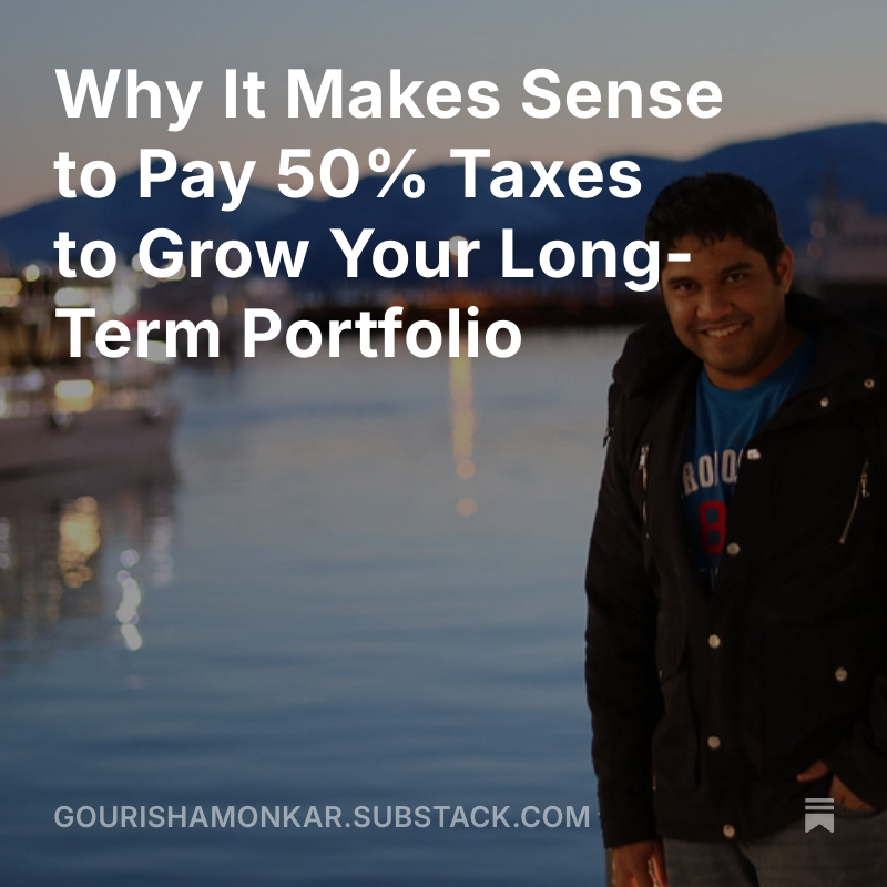 gourish's tweet photo. Why It Makes Sense to Pay 50% Taxes to Grow Your Long-Term Portfolio https://t.co/7H2DbTjtPE https://t.co/jINfMsqiYH