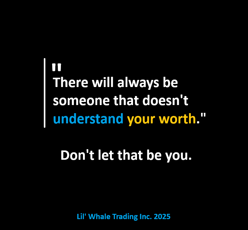 lilwhaletrading's tweet image. There will always be someone that doesn't understand your worth. Don't let that be you.

You might not get the applause you deserve. You might not hear the support you crave. And you’ll absolutely face people who try to downplay your value because they can’t see past their own…