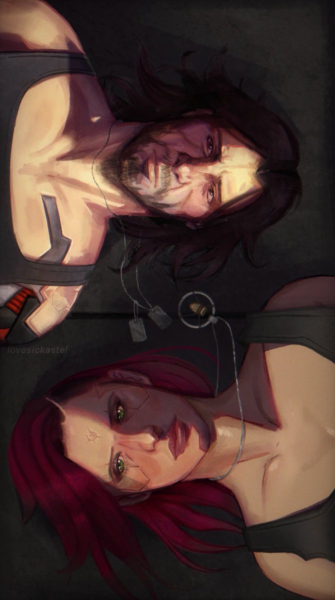 lovesickastel's tweet photo. 💙🩷
@CyberpunkGame 
#Cyberpunk2077 #JohnnySilverhand https://t.co/jZcYEeYDwT