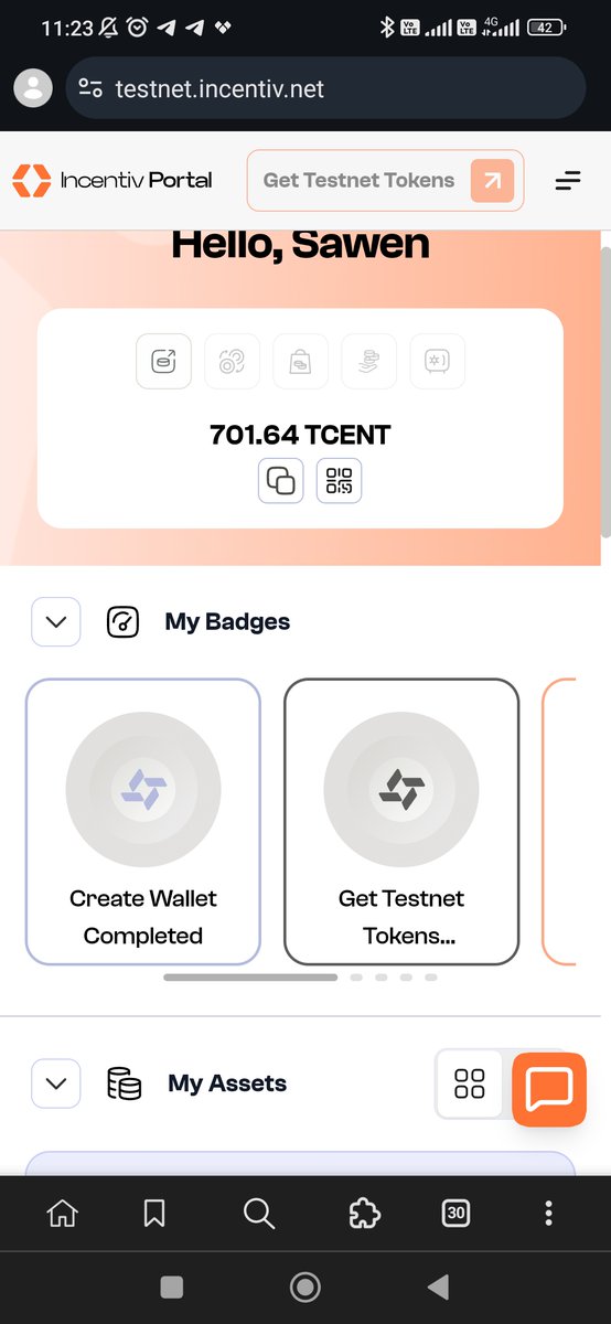 Megavision_net's tweet image. Just joined the @incentiv_net testnet and already earned my first 701.64 TCENT!
Wallet created, testnet tokens received, and badges unlocked — exciting journey ahead!
Let’s build the future of decentralized incentives together.
#IncentivNet #Web3 #Testnet
