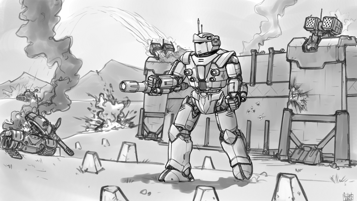 Black Knight sketch commission for <a href="/ardan_blade/">Victor Steiner-Davion</a> 
I want to clarify this was a one time job and I'm not a part of this project or associated with people behind it in any way.