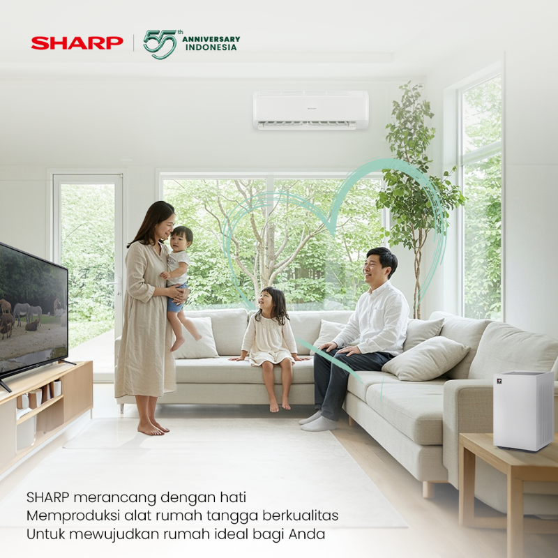 sharpindonesia's tweet photo. 55 tahun SHARP telah menjadi bagian keluarga Indonesia,
Dengan bangga menemani perjalanan Anda

Karena SHARP, melayani dengan hati
Omo-tenashi