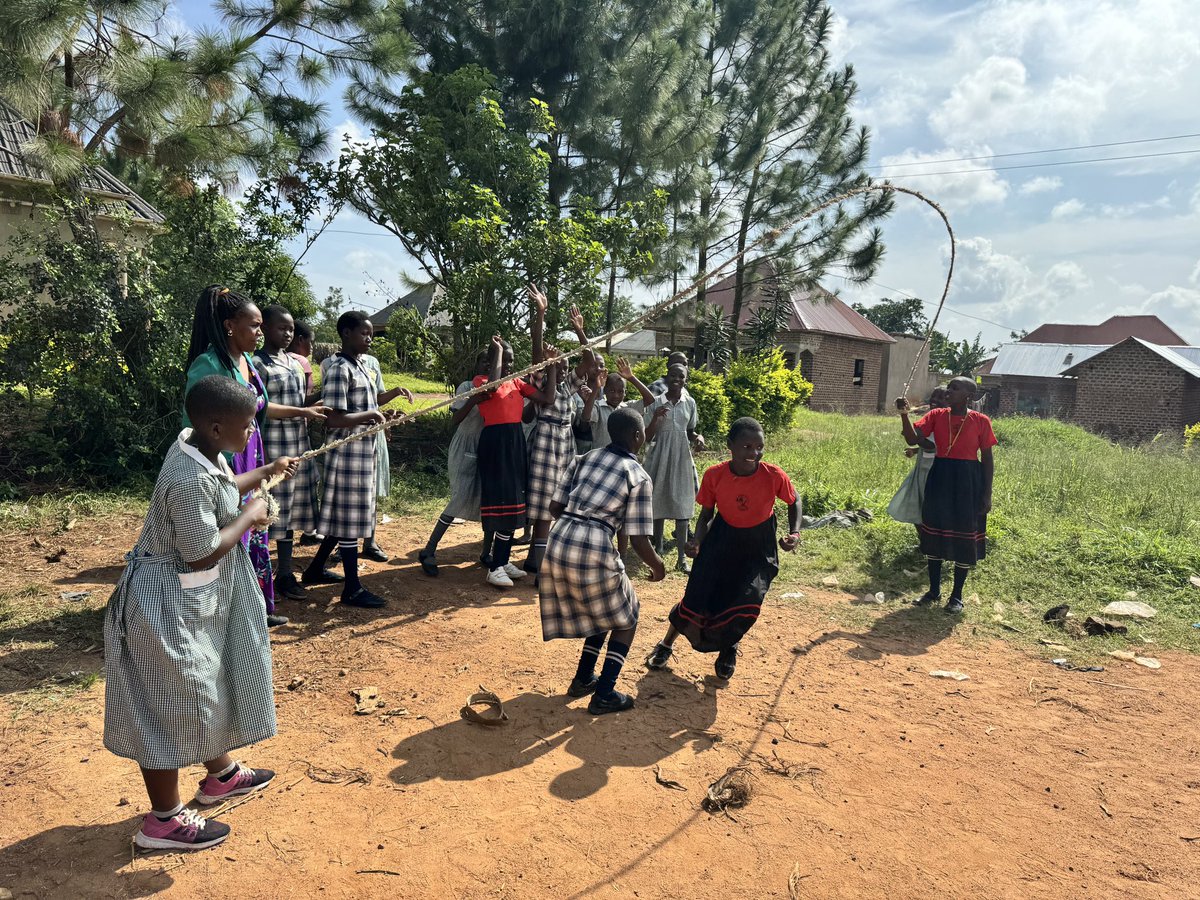 AssortedAfrica's tweet photo. Play is a form of interaction that  fosters great social connection between individuals living in a particular community. Our #wellnessfields outreach camp was at Grace Primary school. We played, danced did sing as we had conversations around mental health &amp; wellness https://t.co/4V0YIrb75H
