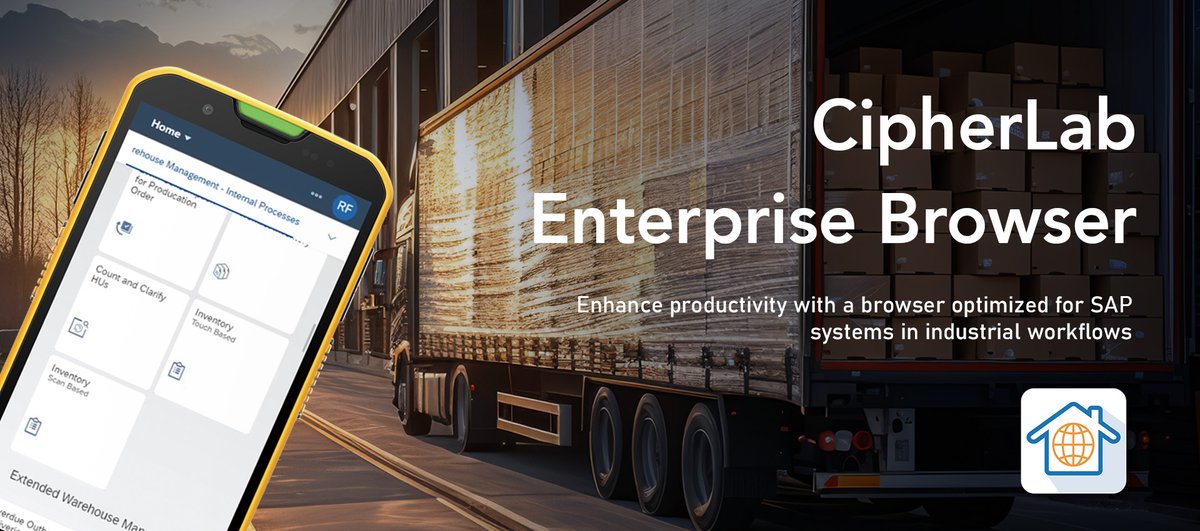 CipherLab Enterprise Browser – Built for SAP, made for productivity!
✅ SAP Fiori, ITSmobile, BTP ready
✅ Auto scanned data input+SAP SSO
✅ NFC login, kiosk mode, Wi-Fi monitoring
🔗 More: cipherlab.com/.../CipherLab-…...
📩 Demo: cipherlab.com/en/a4-11160/Co…

#CipherLabEnterpriseBrowser