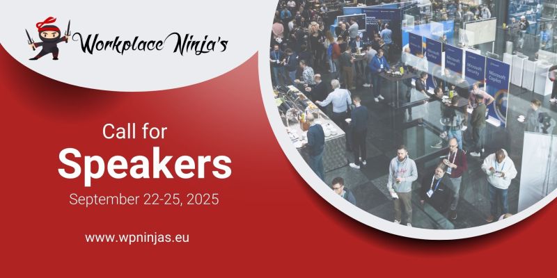Call for Speakers! 🎤 Share your expertise at the Workplace Ninja Summit this September in Switzerland!

✅ Connect with the community
✅ Inspire others with your knowledge
✅ Be part of an unforgettable event

📢 Submit your session now: bit.ly/3EADkTO

#WPNinjaS