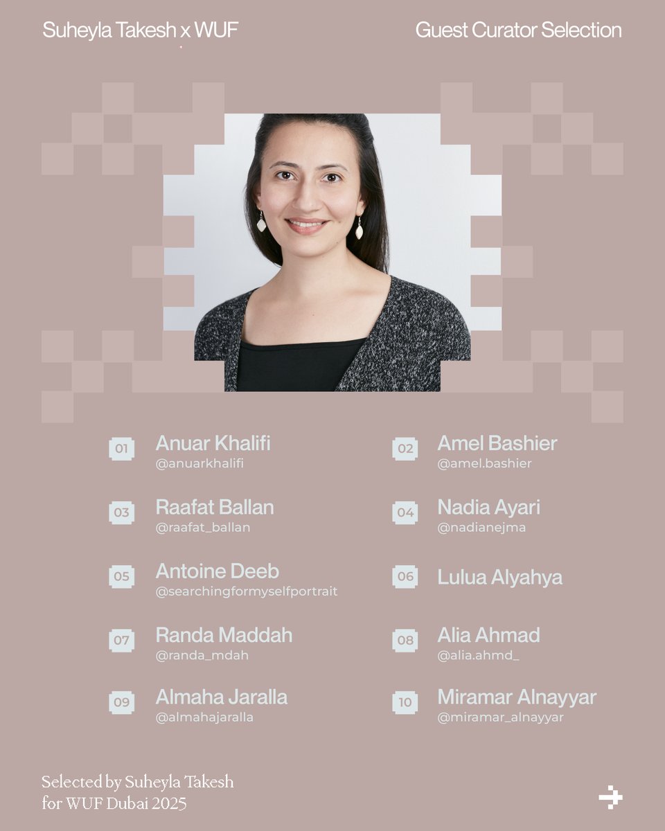 wufdotart's tweet image. Curator and researcher, Suheyla Takesh brings to WUF Issue 004 a deep engagement with modernity in West Asia. Her section revisits overlooked narratives, transnational aesthetics, and the decolonial re-reading of institutional histories. A curatorial gesture that reframes the…
