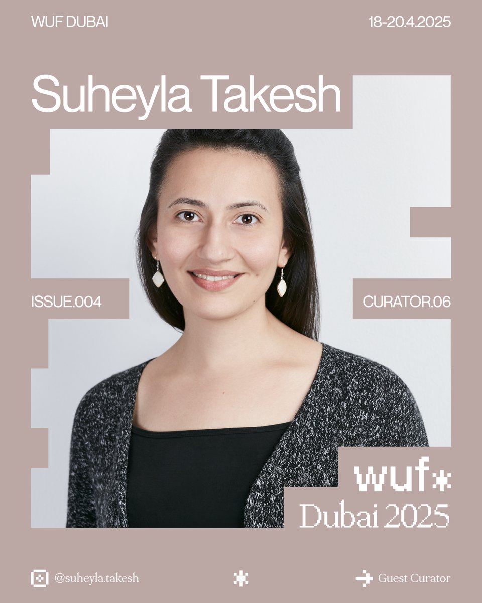 wufdotart's tweet image. Curator and researcher, Suheyla Takesh brings to WUF Issue 004 a deep engagement with modernity in West Asia. Her section revisits overlooked narratives, transnational aesthetics, and the decolonial re-reading of institutional histories. A curatorial gesture that reframes the…