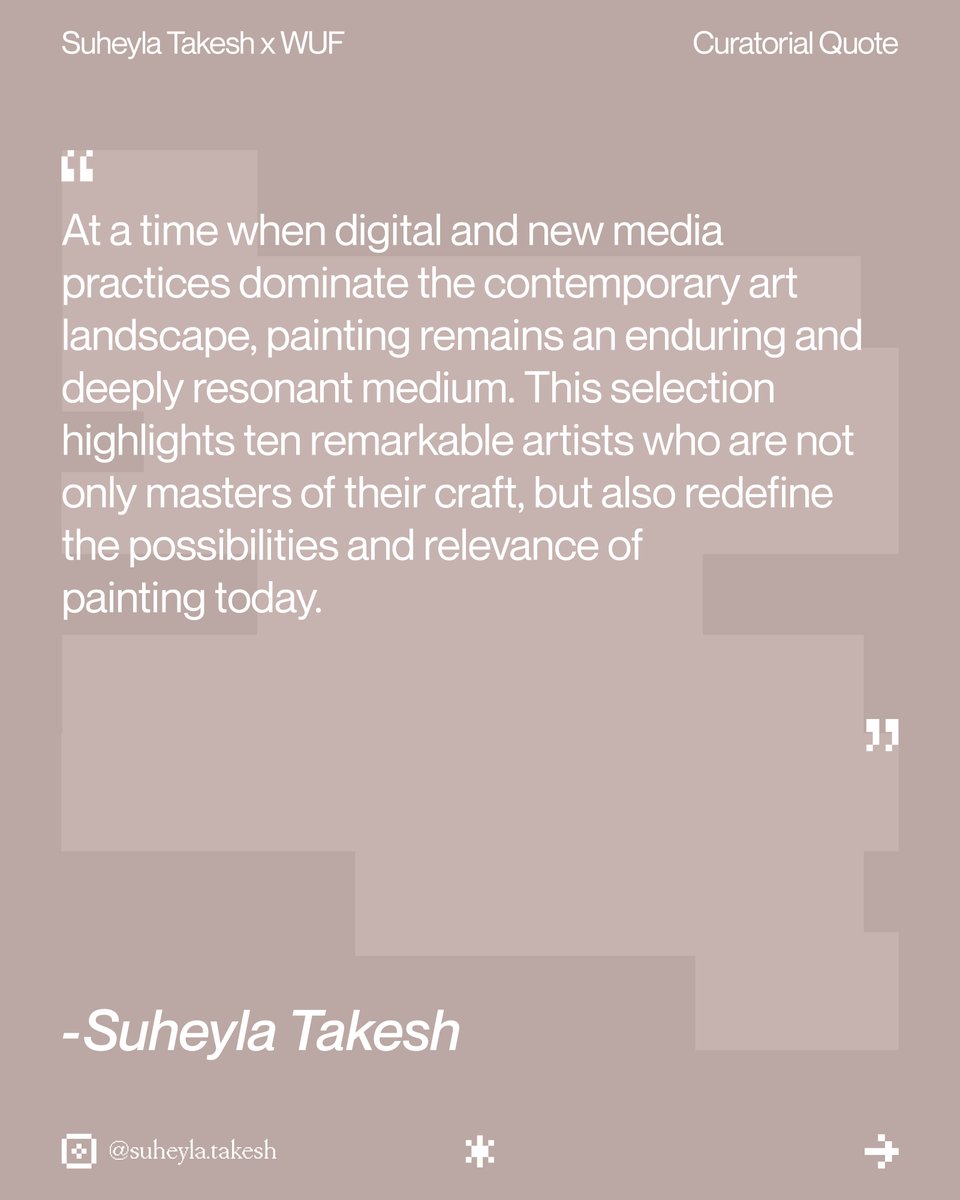 Curator and researcher, Suheyla Takesh brings to WUF Issue 004 a deep engagement with modernity in West Asia. Her section revisits overlooked narratives, transnational aesthetics, and the decolonial re-reading of institutional histories. A curatorial gesture that reframes the