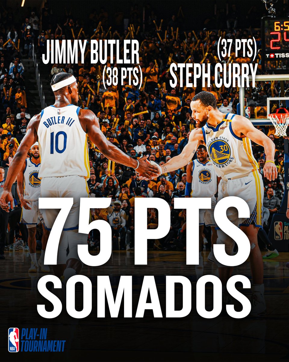 A dupla chamou a responsabilidade, e os Warriors SEGUEM VIVOS na Temporada! 🔥🔥🔥 #AgoraNaNBA #HLNBA #NBAPlayIn