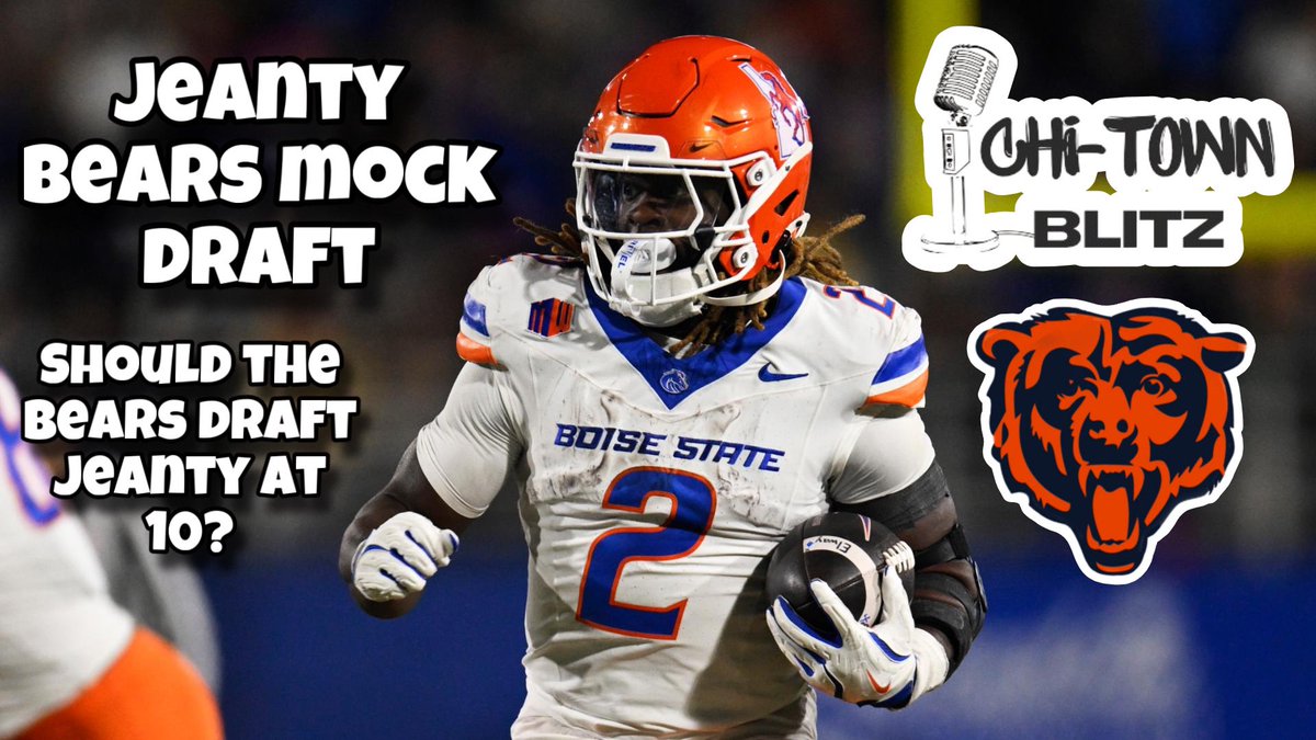Chitownblitz's tweet image. Perfect Ashton Jeanty Mock Draft For The Chicago Bears 🐻⬇️. #chicagobears #NFLtwitter #NFLDraft2025 #NFLDraft
WATCH HERE: youtu.be/gJ_uHPeUP2Q?si…