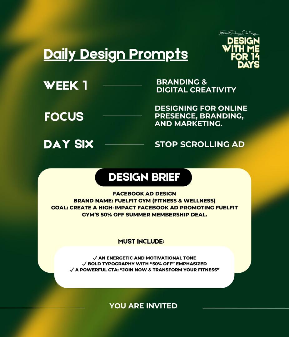 gabriel_fo55777's tweet photo. My entry on Day 06 of the 14 days design challenge hosted by @GpVisuals
I was supposed to post this design yesterday but I was so tired 🥲. Well enjoy
#designchallenge #14daysdesignchallenge
#creative
#creativesprint
#graphicdesigner
#graphicdesigners
#businessowner https://t.co/isIZl8yma1